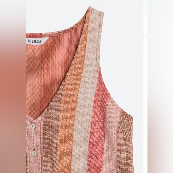 Cropped Front Button Top - BB DAKOTA by Steve Madden - Picture 3 of 7